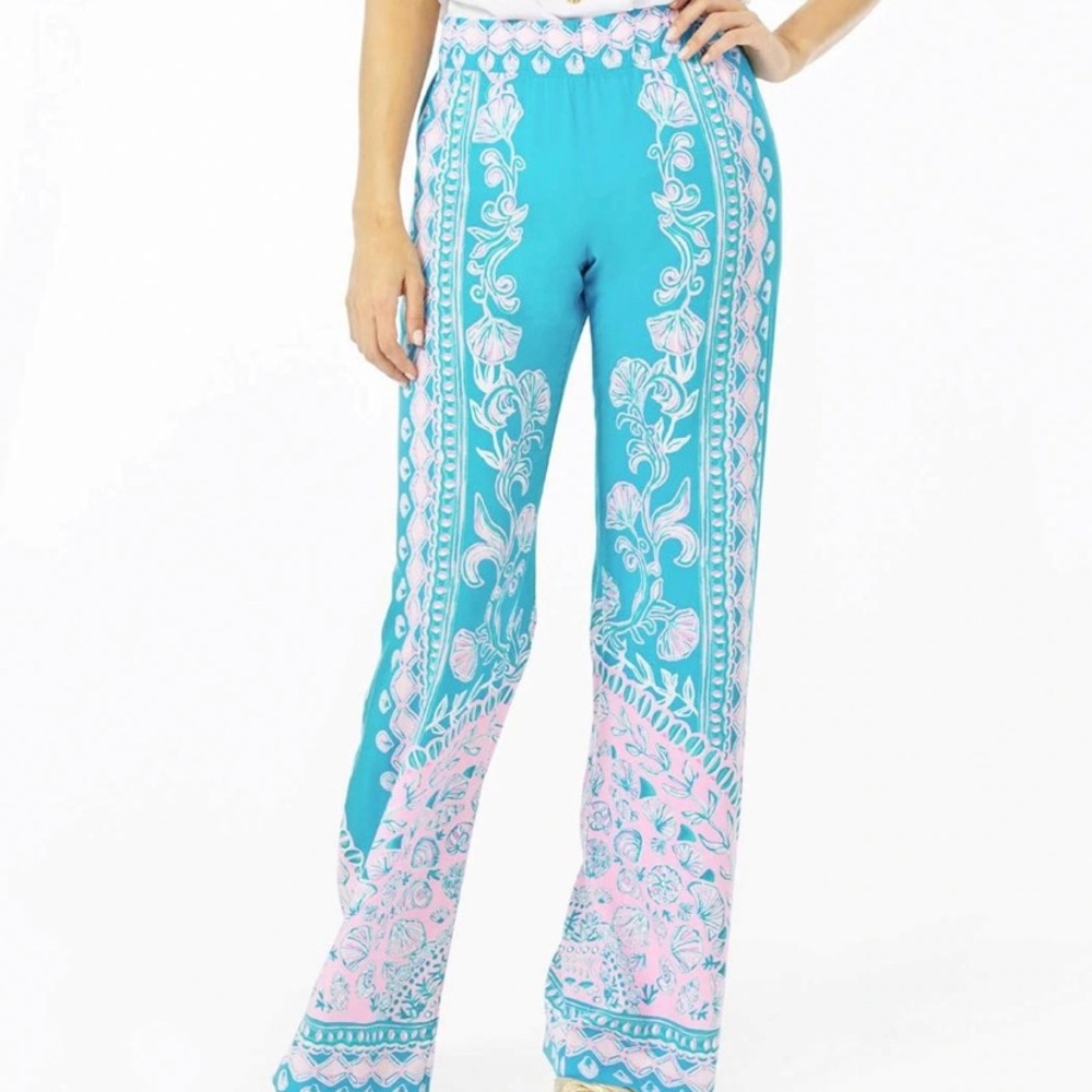 Lilly Pulitzer Bal Harbour Mid Rise Palazzo Pant